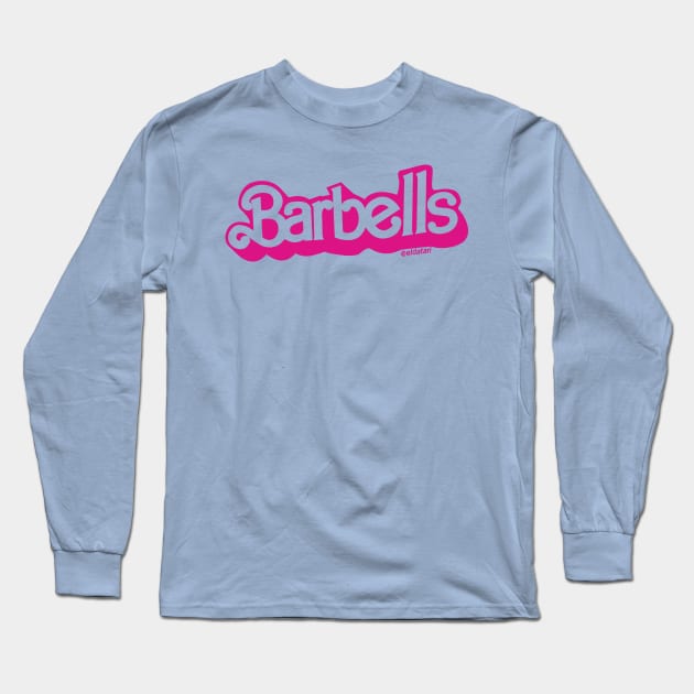 I'm a Barbell Girl Long Sleeve T-Shirt by eldatari